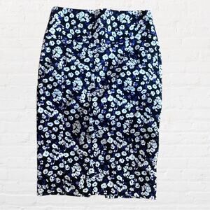 Express floral print pencil skirt